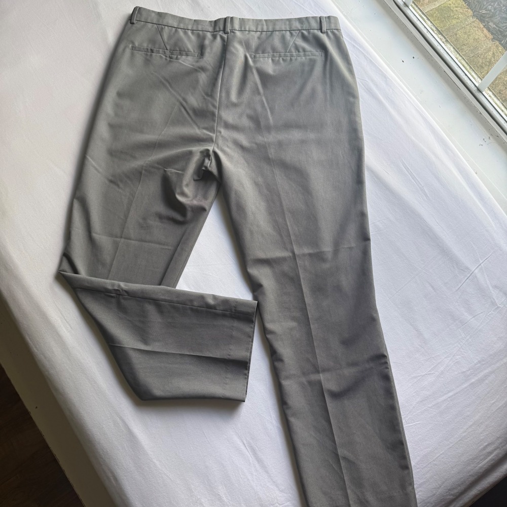 Calvin Klein Mens Slim Fit Grey Micro Pattern Dress Pants 36x30 Trousers Wedding